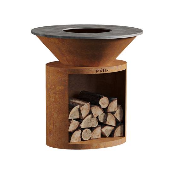 Brasero Ellipse 100 Corten - Image 1