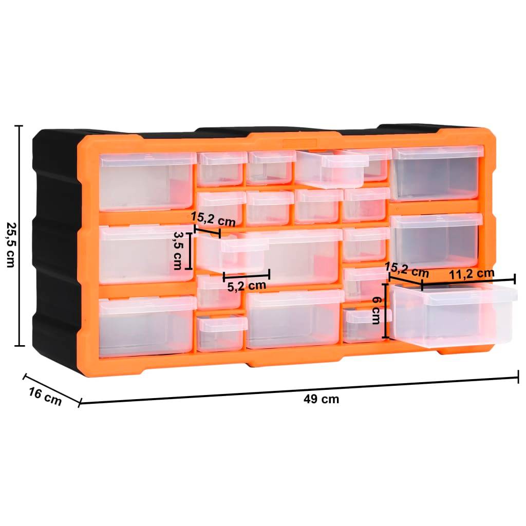 Helloshop26 - Organisateur multi-tiroirs avec 22 tiroirs 49 cm - Imagen 6