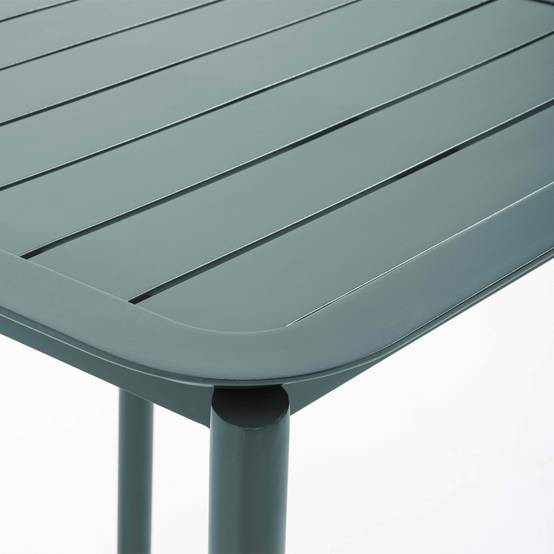 Oviala - Table carrée de terrasse (70x70cm) vert foncé Almada - Oviala - Image 6