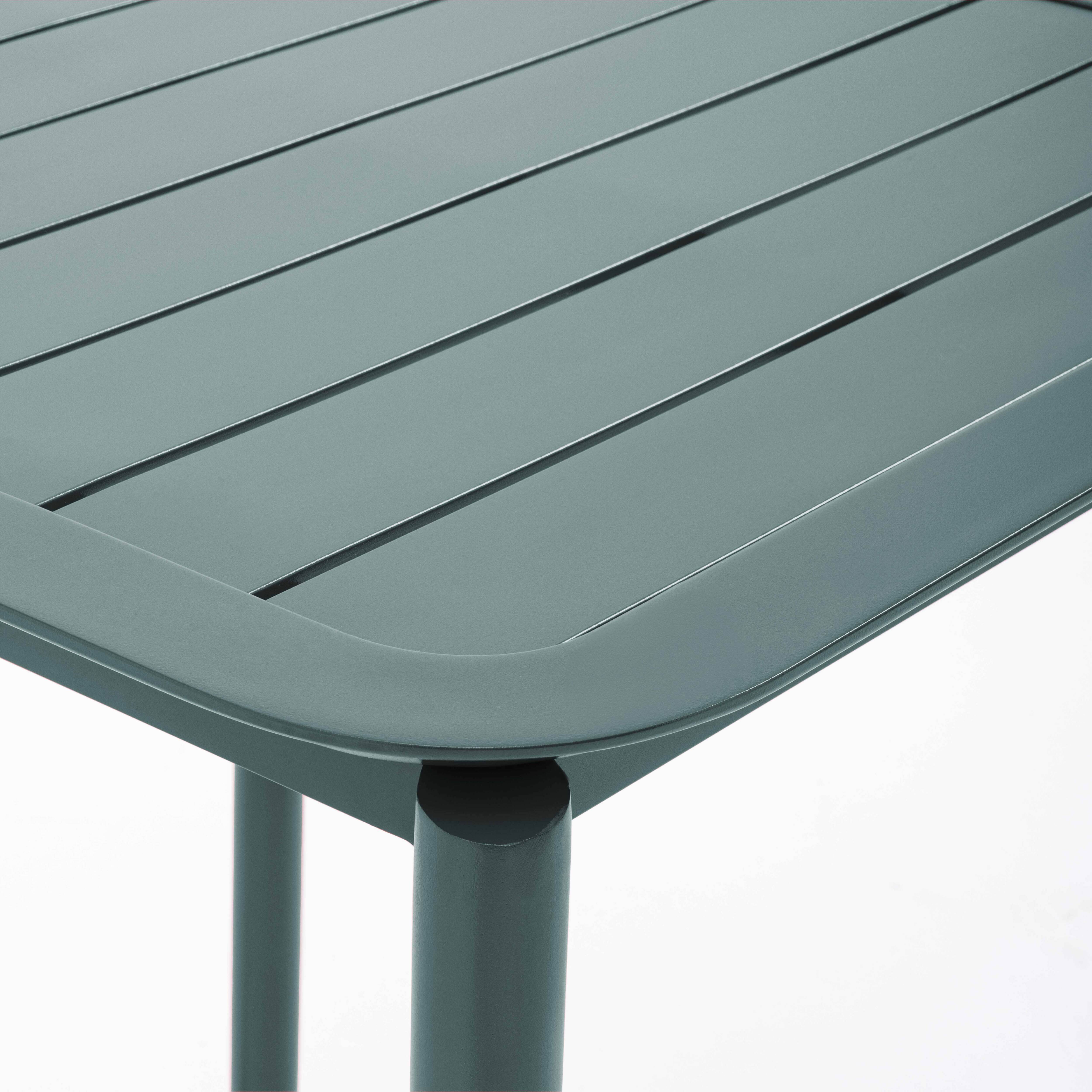 Oviala - Table carrée de terrasse (70x70cm) vert foncé Almada - Oviala - Image 6
