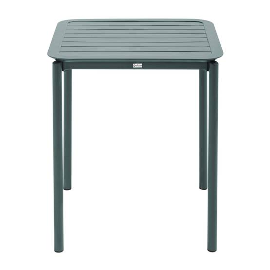 Oviala - Table carrée de terrasse (70x70cm) vert foncé Almada - Oviala - Image 5
