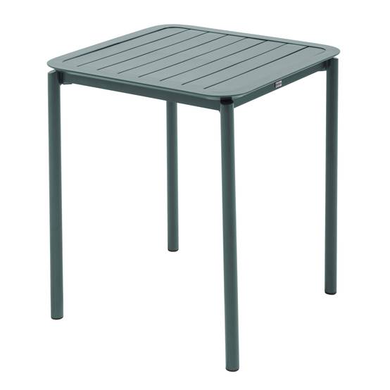 Oviala - Table carrée de terrasse (70x70cm) vert foncé Almada - Oviala - Image 1