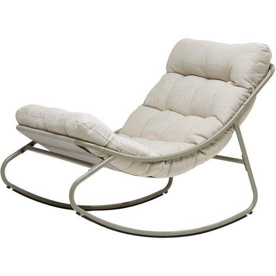 Fauteuil à bascule avec coussin rembourré Relax - Image 3