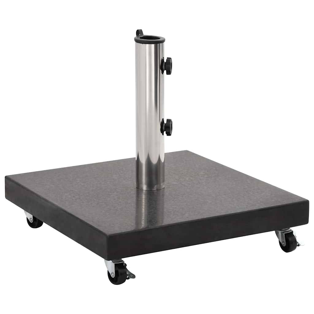 Vidaxl - Socle de parasol Granite 30 kg Carré Noir vidaXL 48565 - Image 2