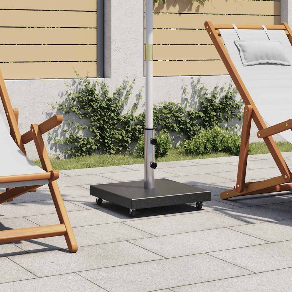 Vidaxl - Socle de parasol Granite 30 kg Carré Noir vidaXL 48565 - Image 1