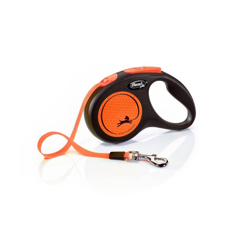 Flexi - Laisse New Neon M Tape 5 m black/ neon orange CL21T5-251-S-NEOOR Flexi - Image 1