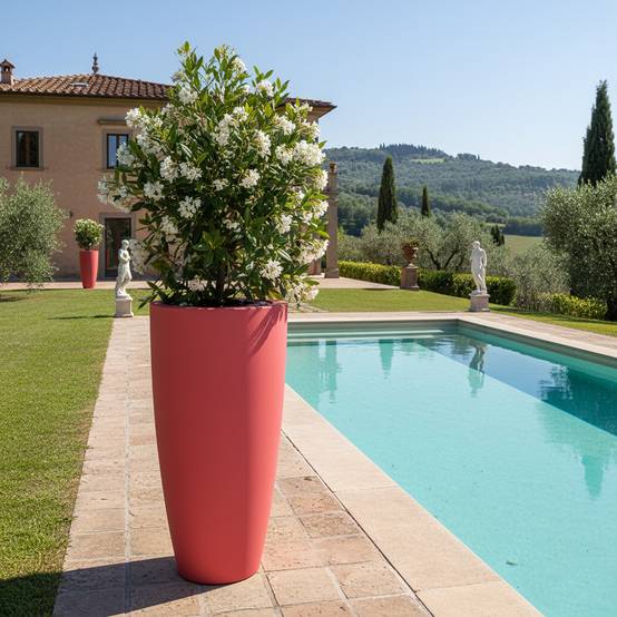 Pot de fleurs conique 200l delight - plast'up rotomoulage - Imagen 4
