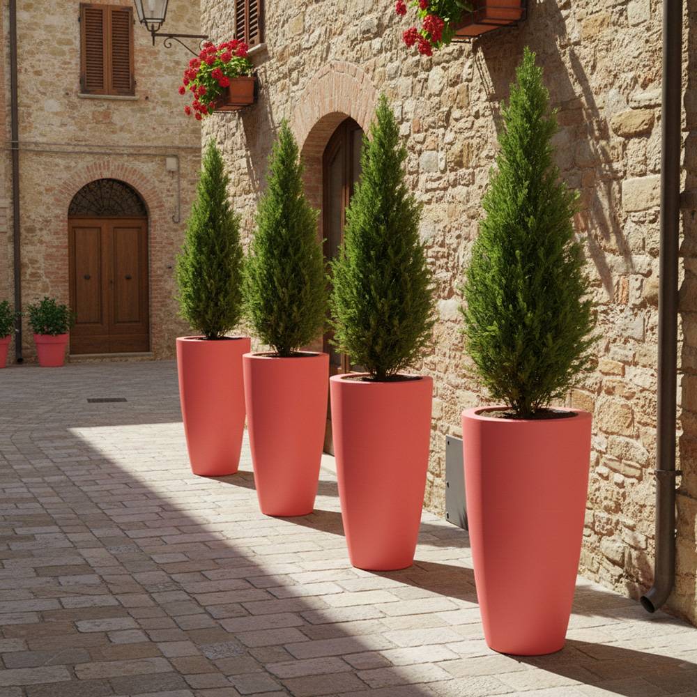 Pot de fleurs conique 200l delight - plast'up rotomoulage - Imagen 3