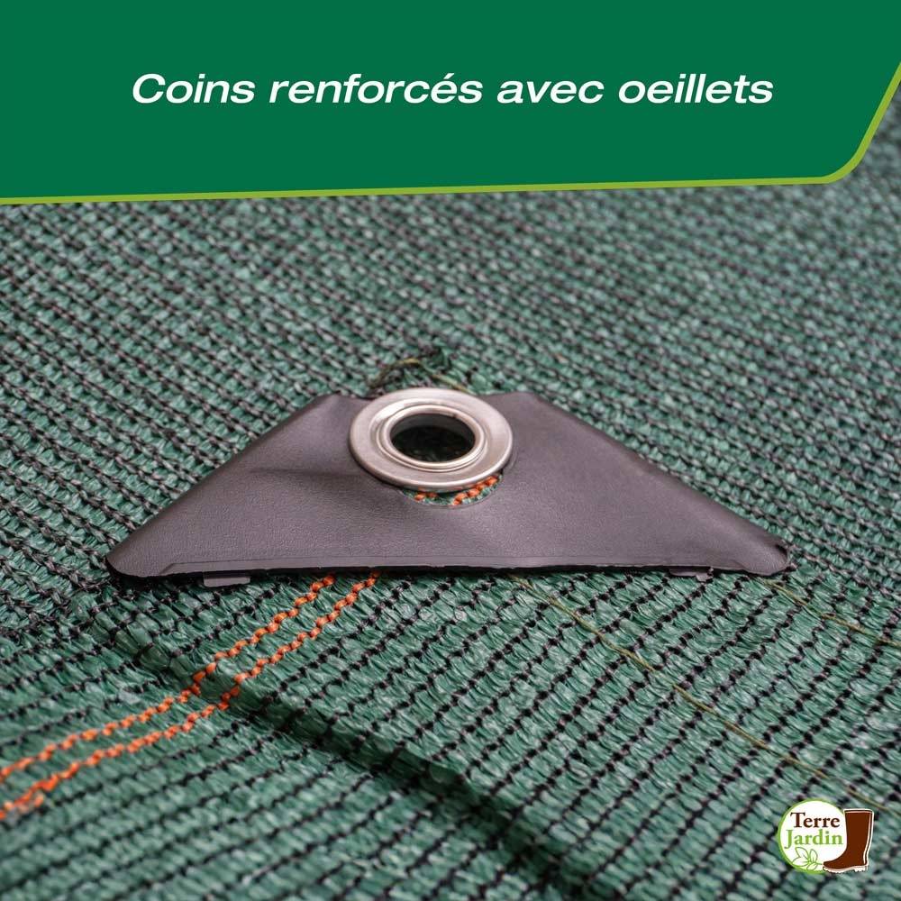 Sans Marque - Brise vue renforcé 220 gr/m² 1 x 10 Vert - Image 3