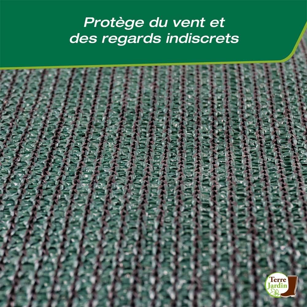Sans Marque - Brise vue renforcé 220 gr/m² 1 x 10 Vert - Image 4