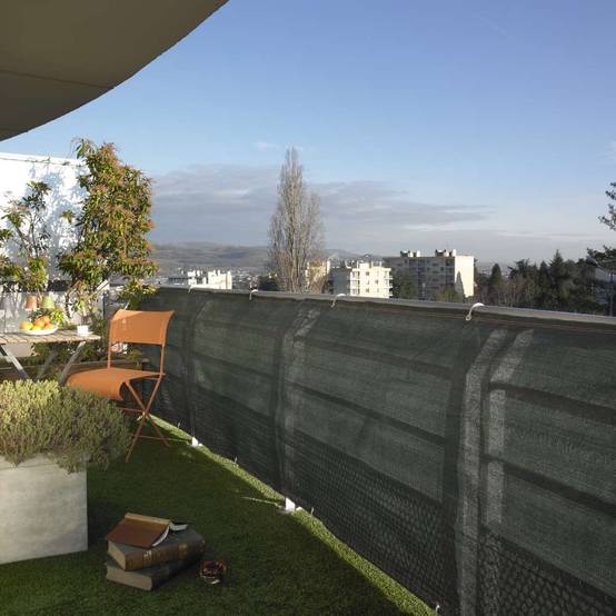 Sans Marque - Brise vue renforcé 220 gr/m² 1 x 10 Vert - Image 5