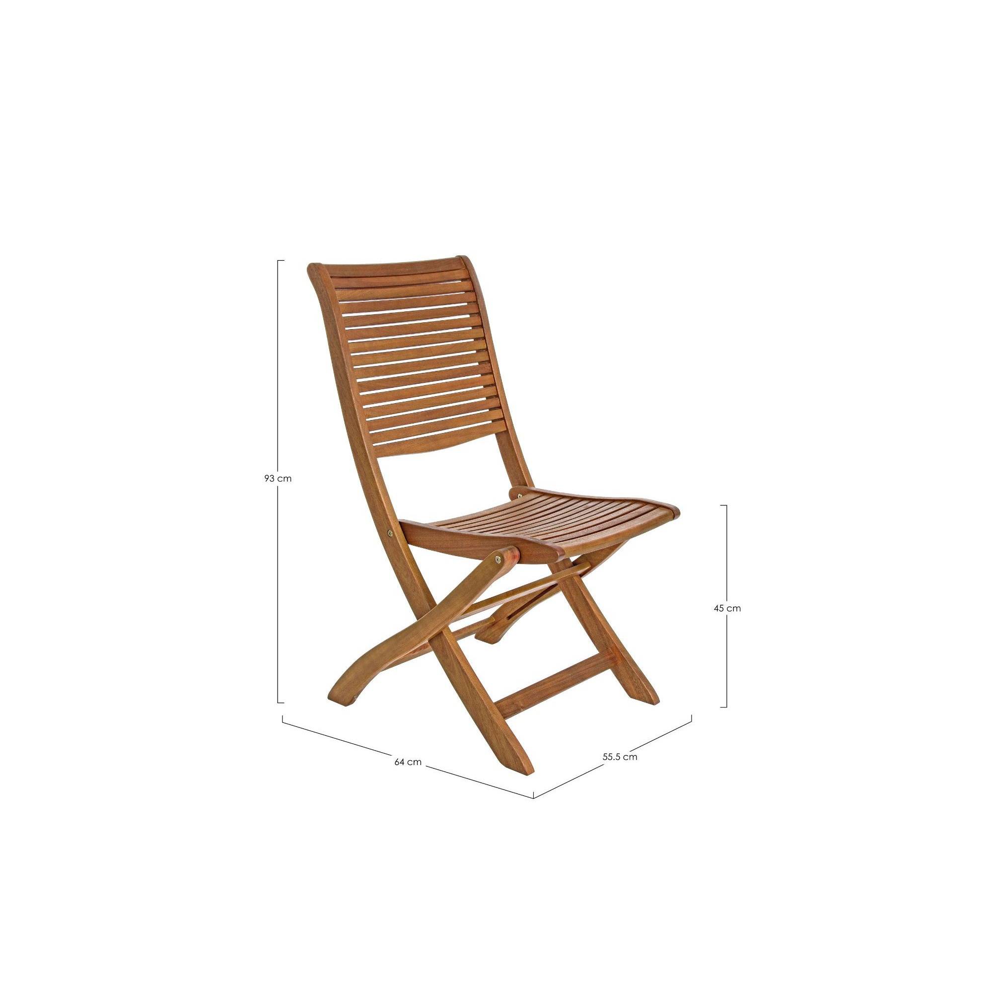 Autre - Chaises de jardin pliantes en acacia (lot de 2) - CANCALE - Imagen 9