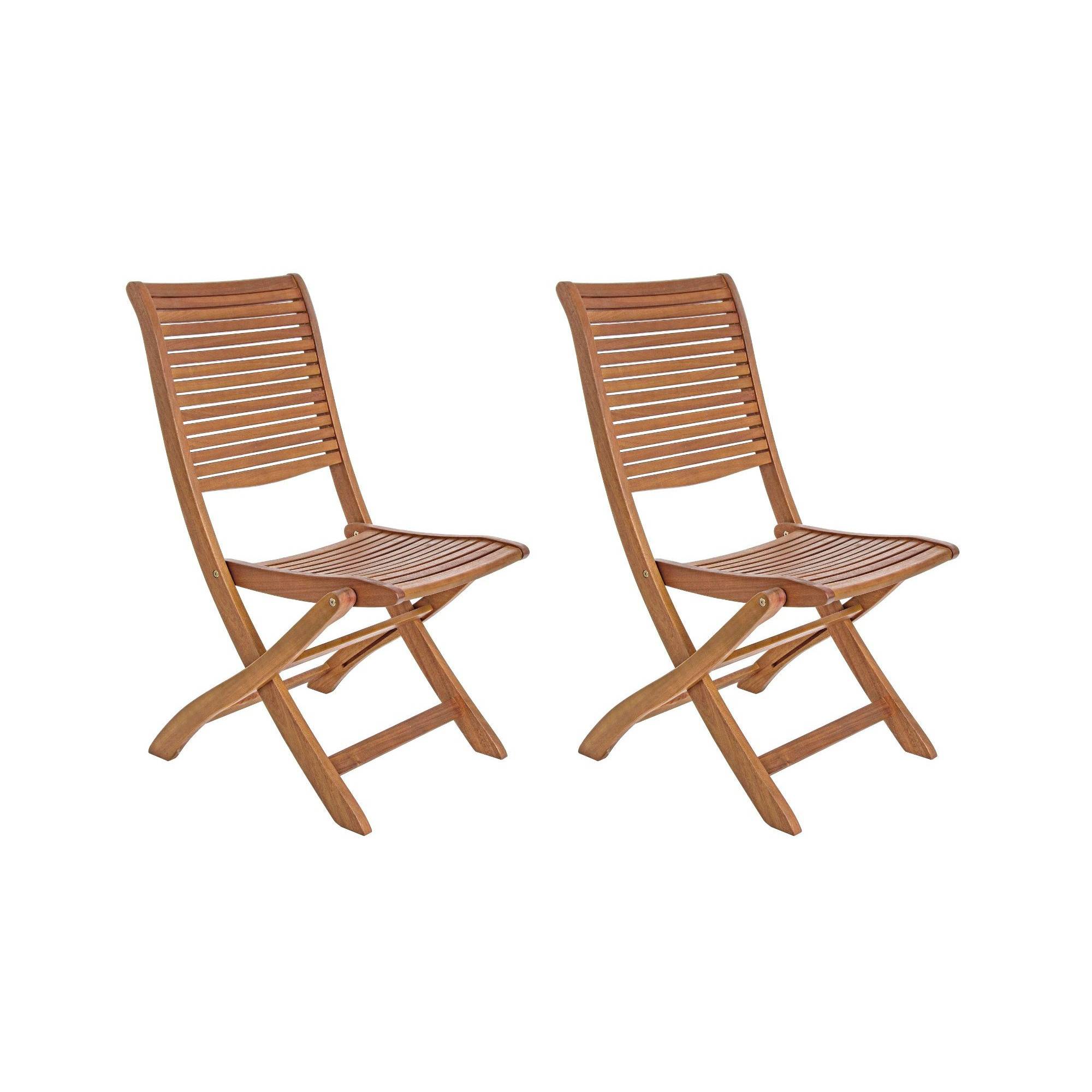 Autre - Chaises de jardin pliantes en acacia (lot de 2) - CANCALE - Imagen 1