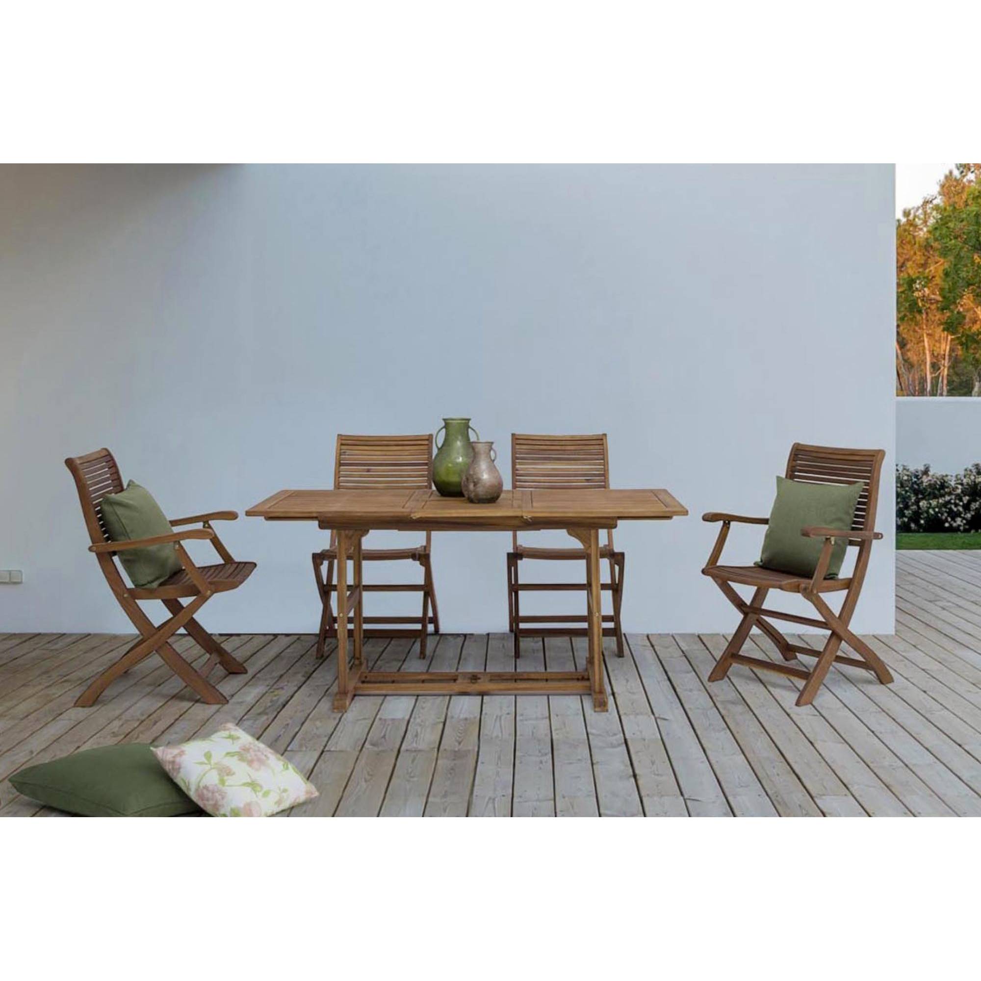 Autre - Chaises de jardin pliantes en acacia (lot de 2) - CANCALE - Imagen 5
