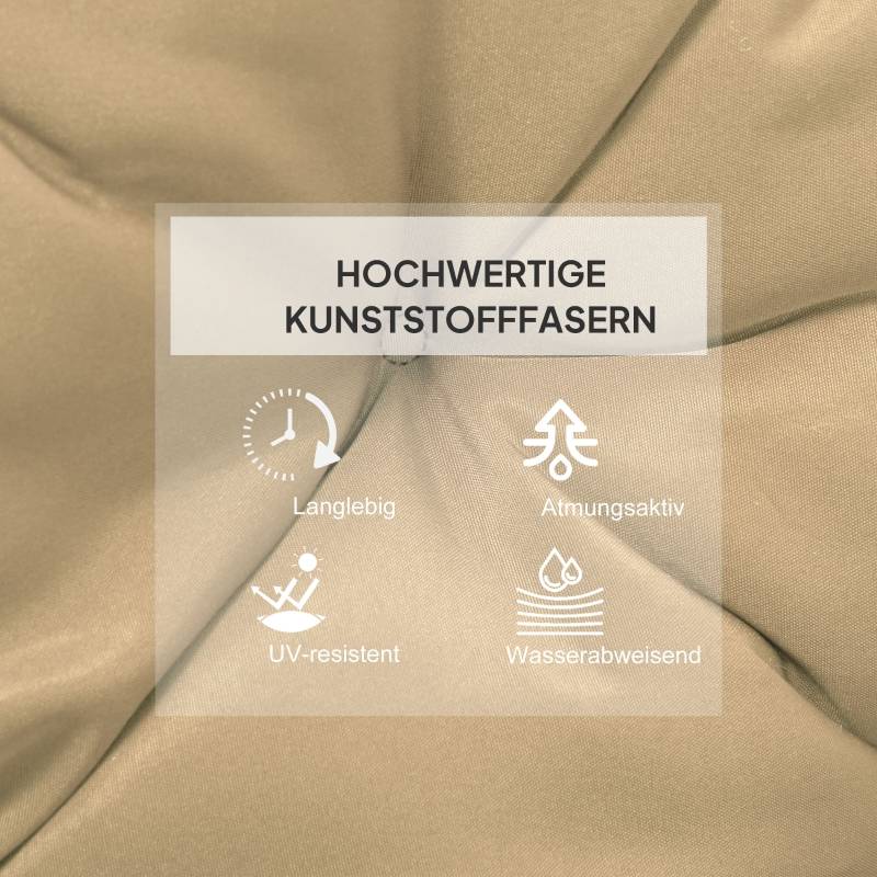 PANGIVO - Coussin d’assise en polyester, kaki, 98 x 50 x 8 cm - PANGIVO - Image 4