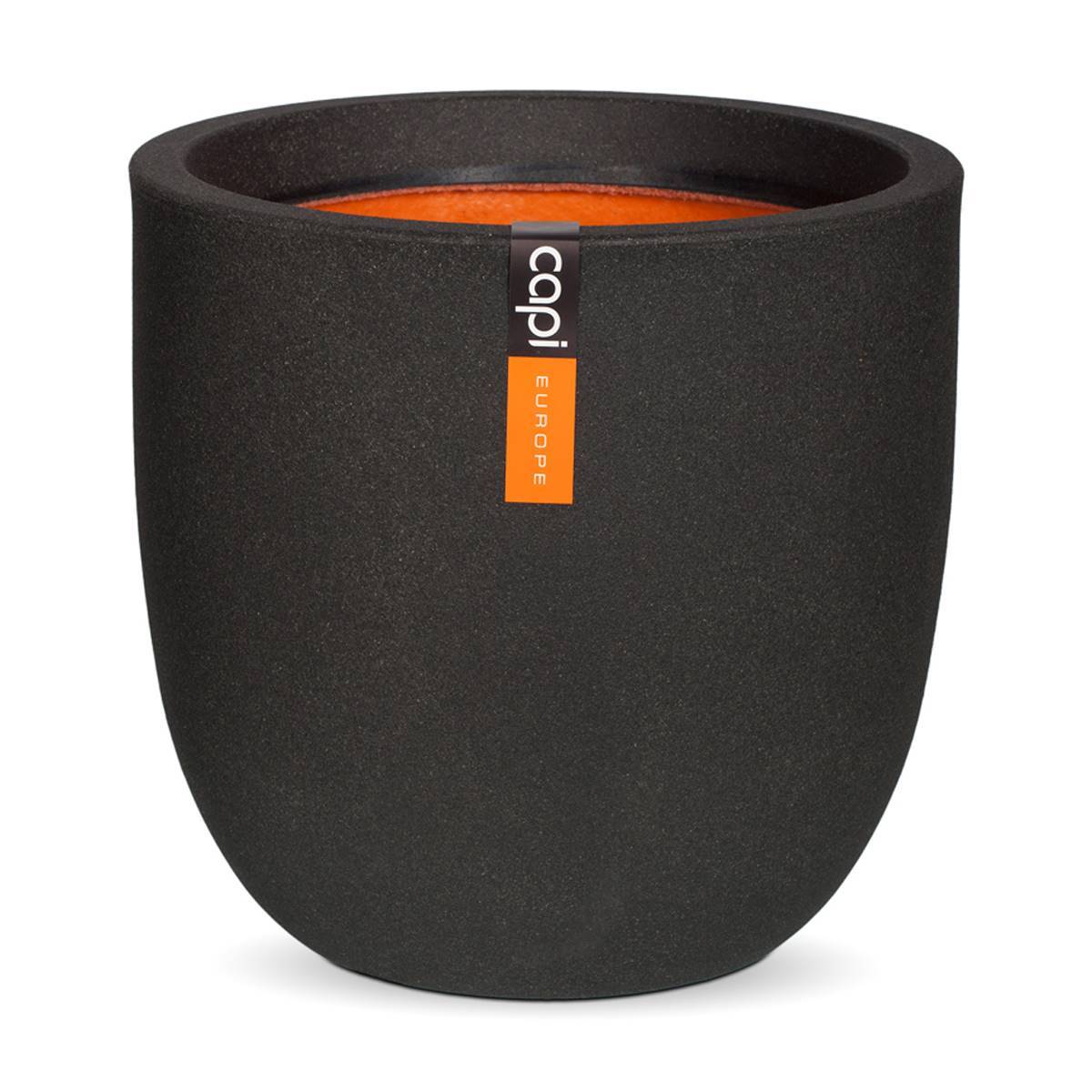 Artificielles - Bac en plastique top qualité Int/Ext. eggpot 35x34 cm noir - dimhaut: H 34 cm - couleur: Noir