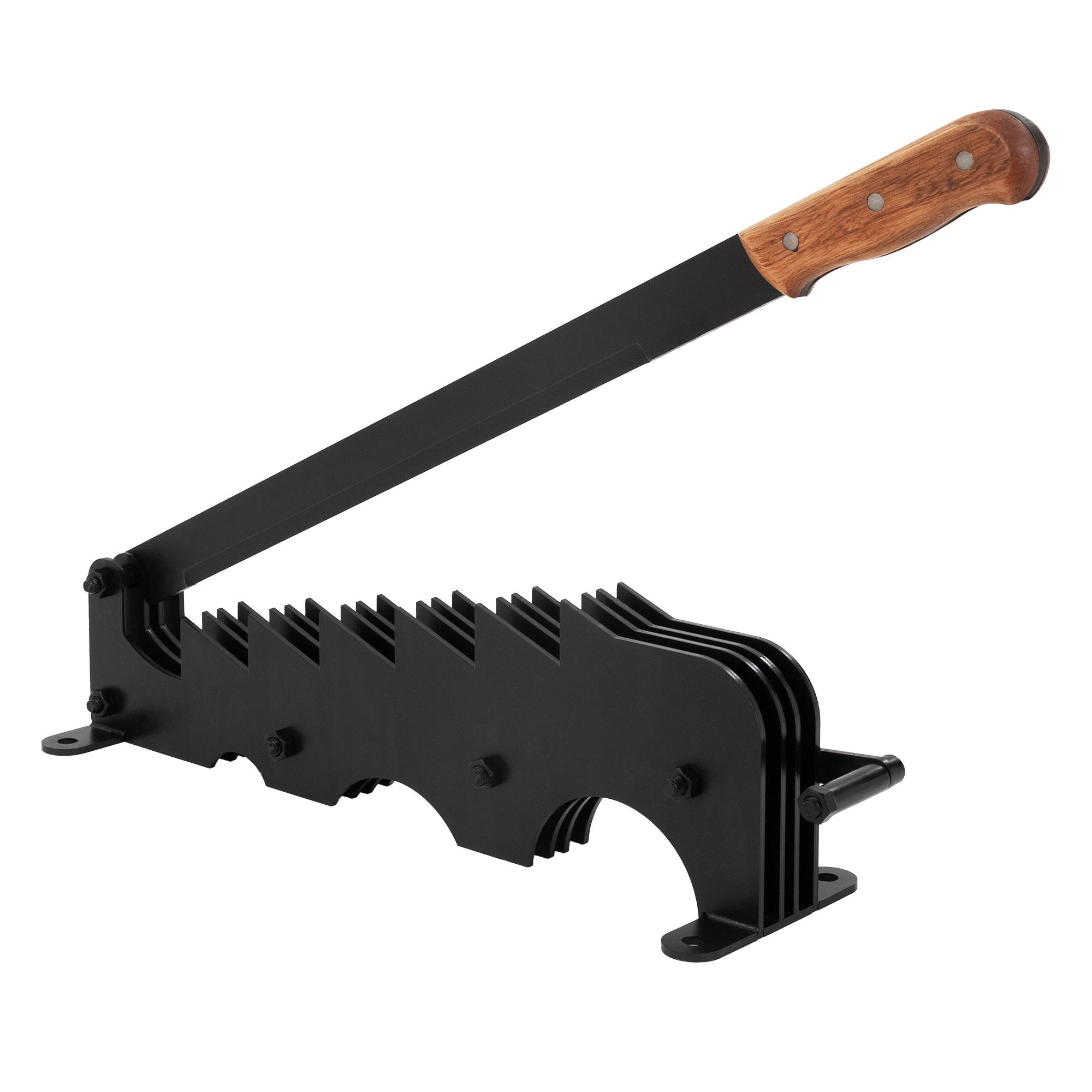 Ecd-Germany - Couteau à copeaux fendeur de bûches fendeuse à main bois noir avec poignée - Imagen 1