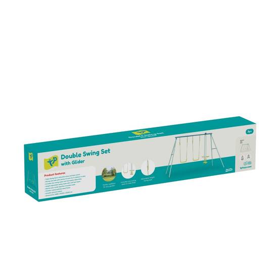 Tp Toys - Portique 2 balançoires et vis-à-vis - métal - H185 cm - Image 3