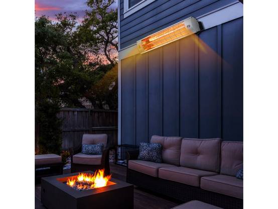 Habitat Et Jardin - Chauffage De Terrasse Infrarouge - 2000w - Argenté -habitat Et Jardin - Image 2