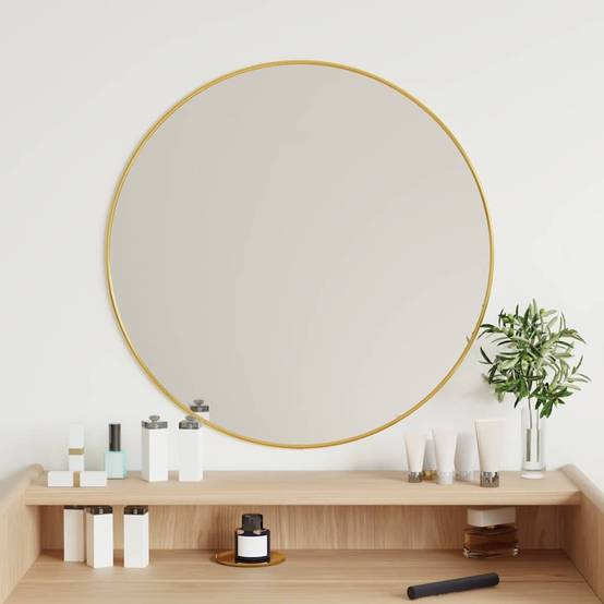 Maison Chic - Miroir mural Doré Ø 60 cm Rond Maison Chic - Image 2