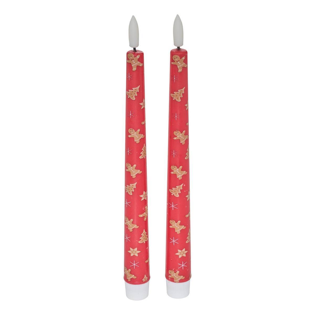 Feeric Christmas - Lot de 2 bougies LED chandelle imprimée - Feeric Lights & Christmas - Image 2
