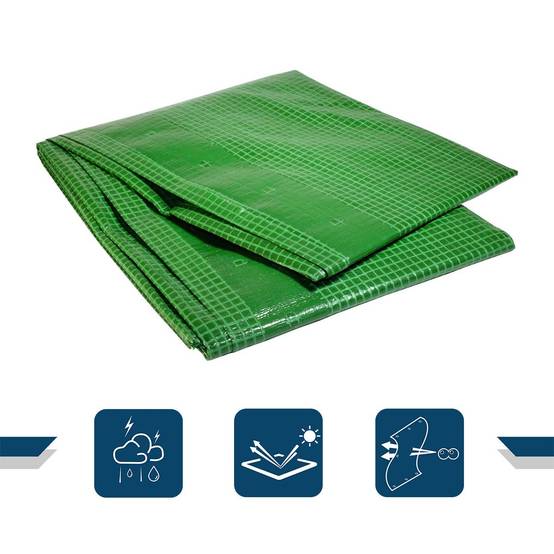 Bâche Jardin 3x4 m VR170JD - Bâche Armée Verte - Haute Qualité - Imperméable - Résistance Anti-UV TECPLAST - Image 2