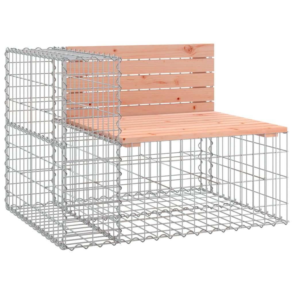 Maison Chic - Banc de jardin - Banc d'extérieur - Banquette design gabion 184x71x65,5 cm bois massif douglas - Imagen 3