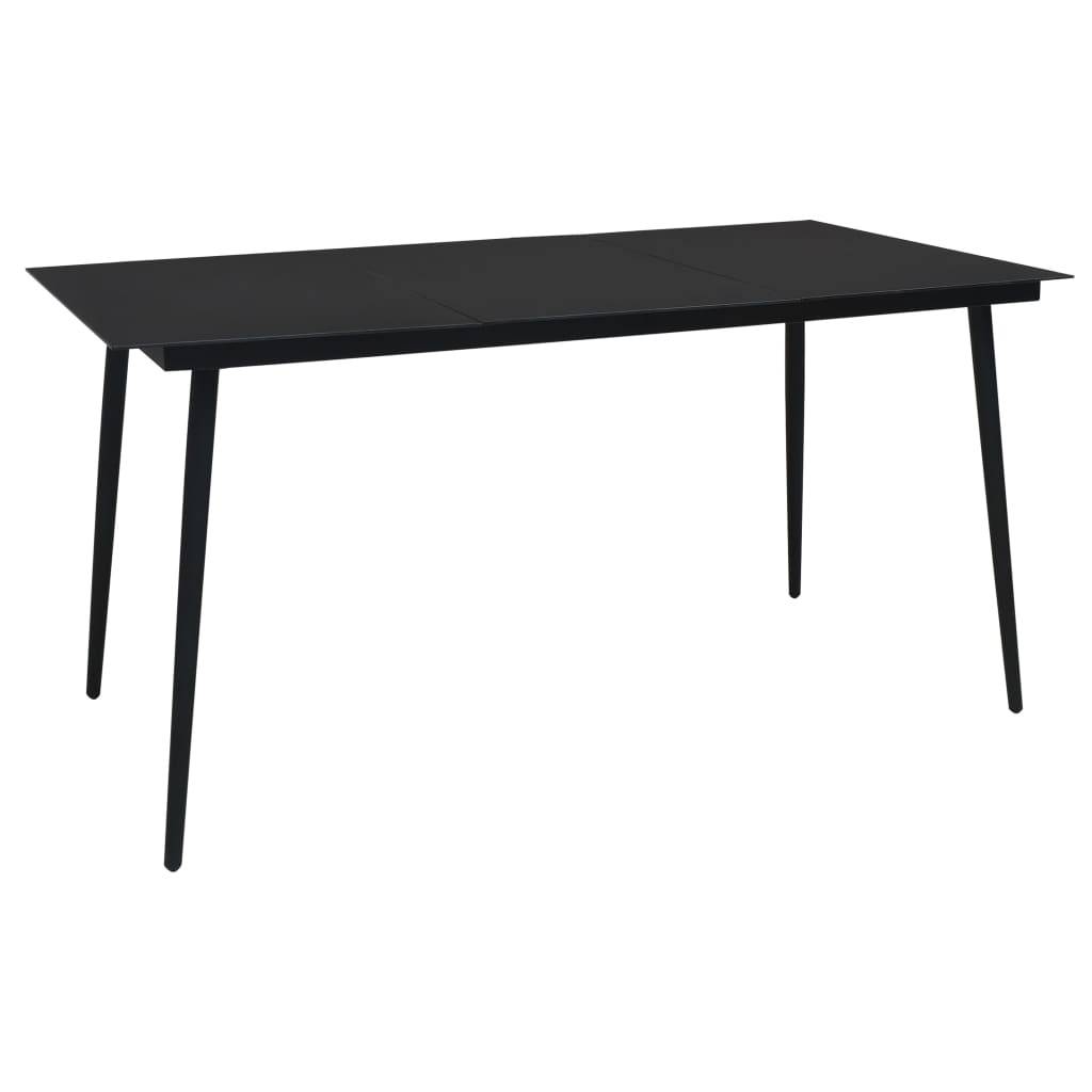 Vidaxl - Ensemble à manger d'extérieur 9pcs Corde en coton et acier Noir vidaXL 48571 - Imagen 9