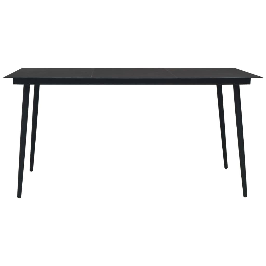 Vidaxl - Ensemble à manger d'extérieur 9pcs Corde en coton et acier Noir vidaXL 48571 - Imagen 10