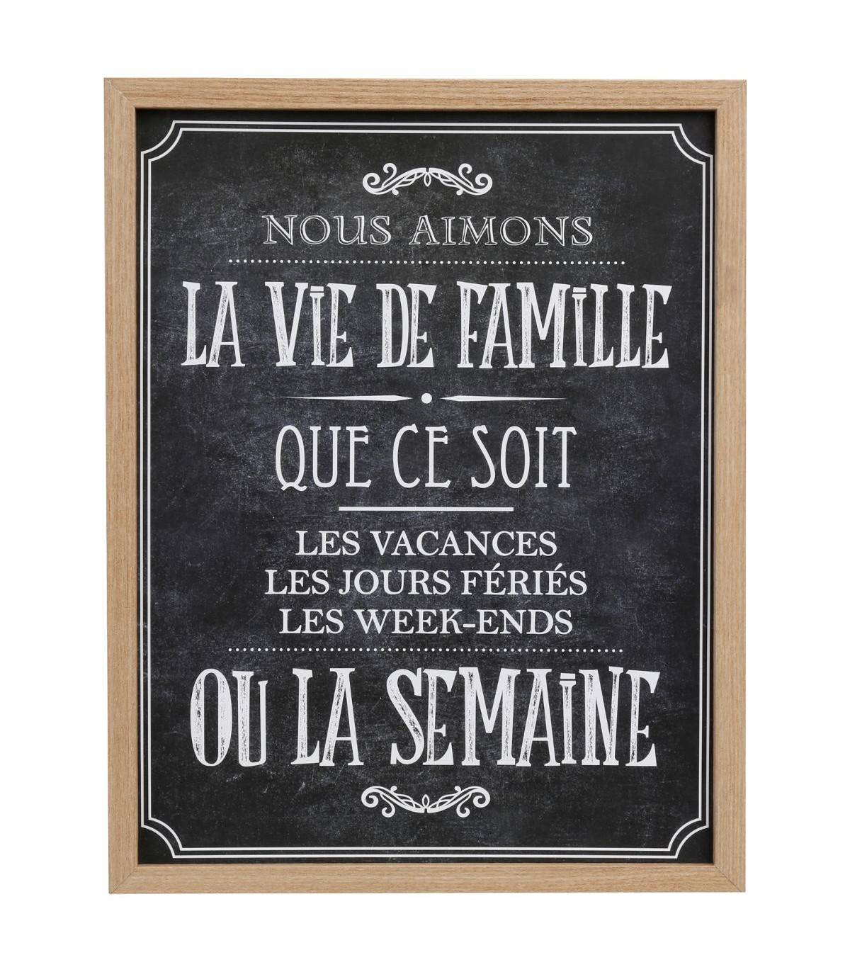 Cadre décoratif Bistrot 24.5 x 31.5 cm