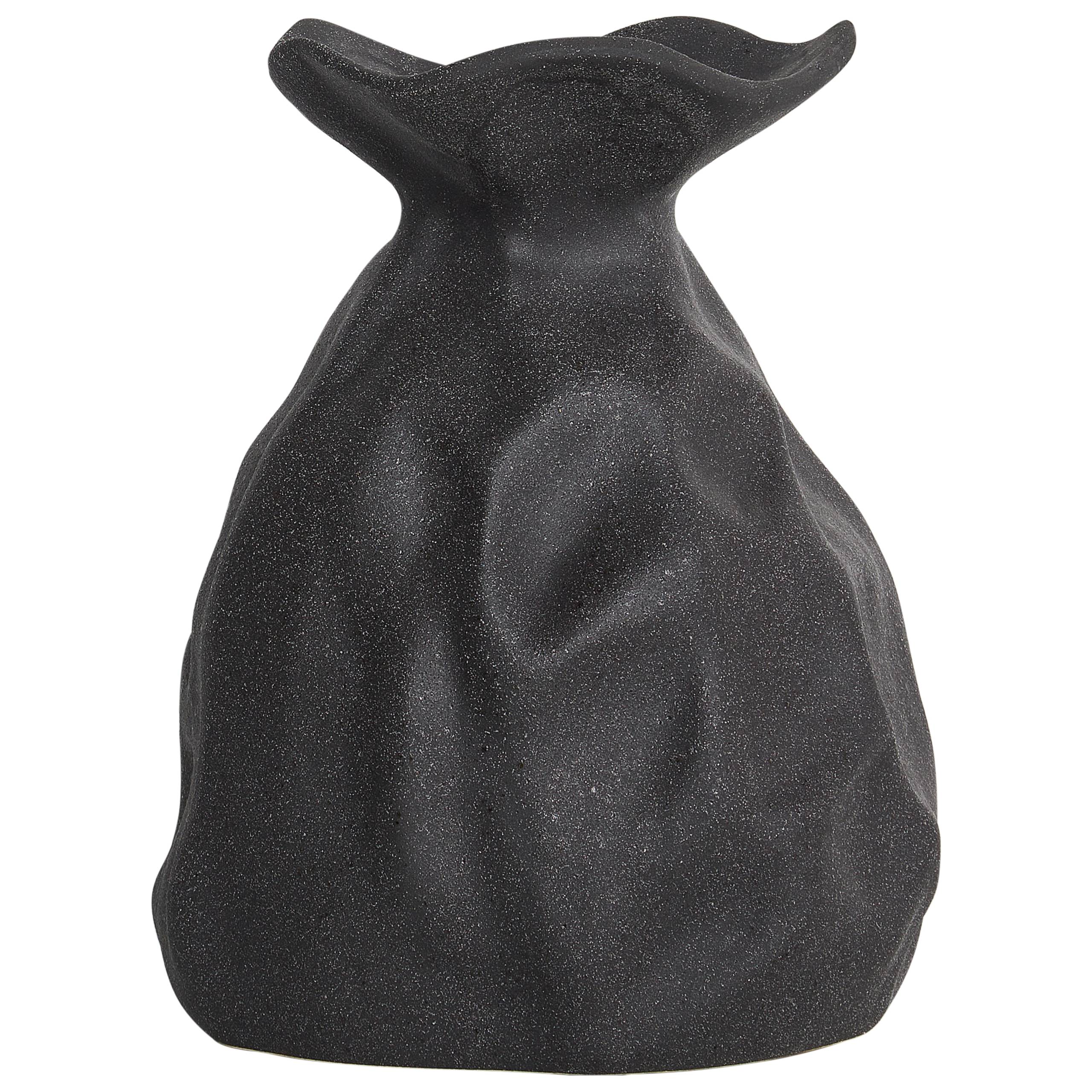 Beliani - Vase à fleurs Grès Noir COONTAIL - 20x20x31- Beliani - Image 2