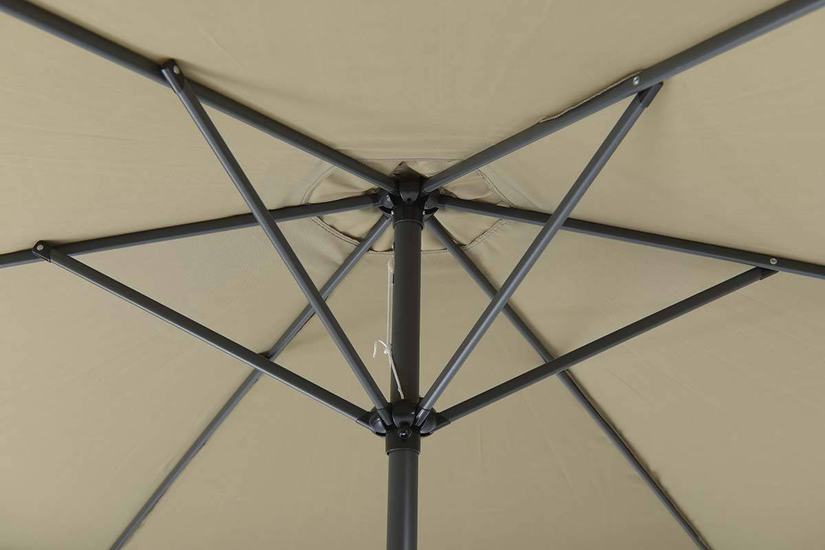 Garden Impressions - Parasol Delta - Ø 300 - noir charbon - taupe - Garden Impressions - Imagen 4