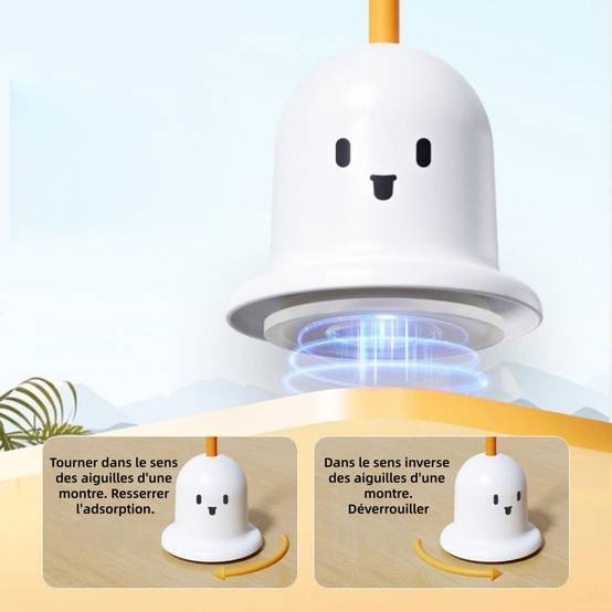Jouets à Plumes Pour Chats Adsorption Rotative Antidérápant, Surfaces Lisses Blancs - Lytech - Image 2