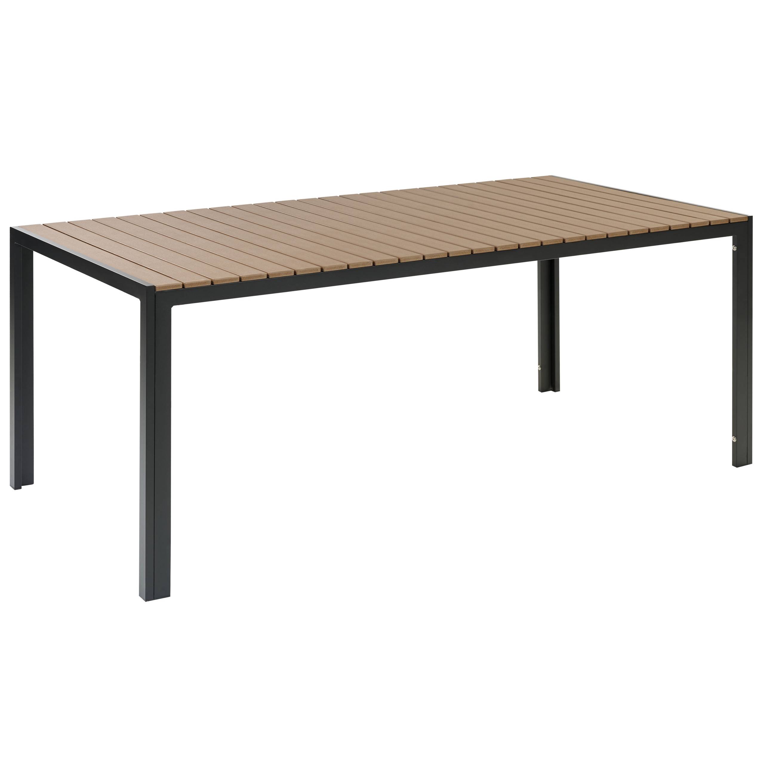 Beliani - Set de salle à manger, 6 Personnes Bois synthétique Marron/noir NARDO - Beliani - Imagen 4