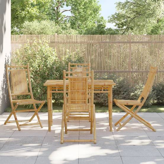 Vidaxl - Ensemble à manger de jardin 5 pcs bambou vidaXL 3278521 - Image 1