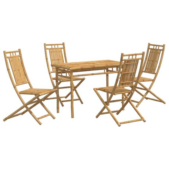 Vidaxl - Ensemble à manger de jardin 5 pcs bambou vidaXL 3278521 - Image 2