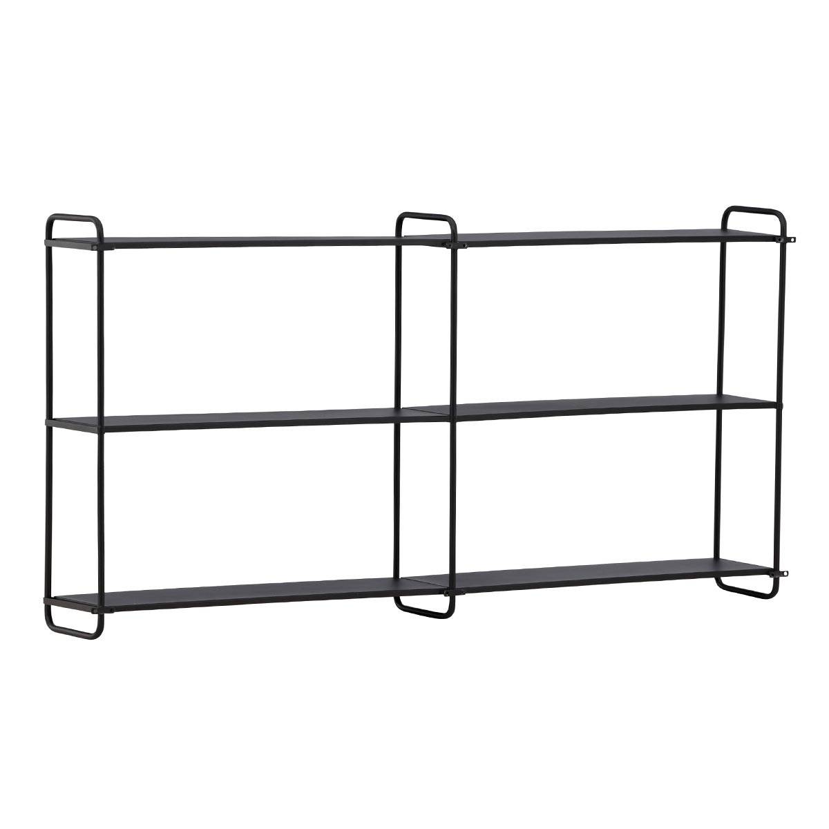 Étagère Murale en Métal "Lyon" 122cm Noir - Image 1