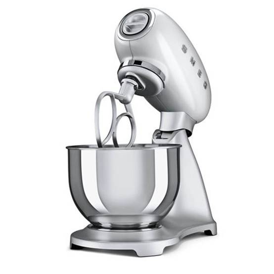 Robot patissier SMEG Gris métal 800W 4.8L 10 vitesses Accessoires inclus - Imagen 2
