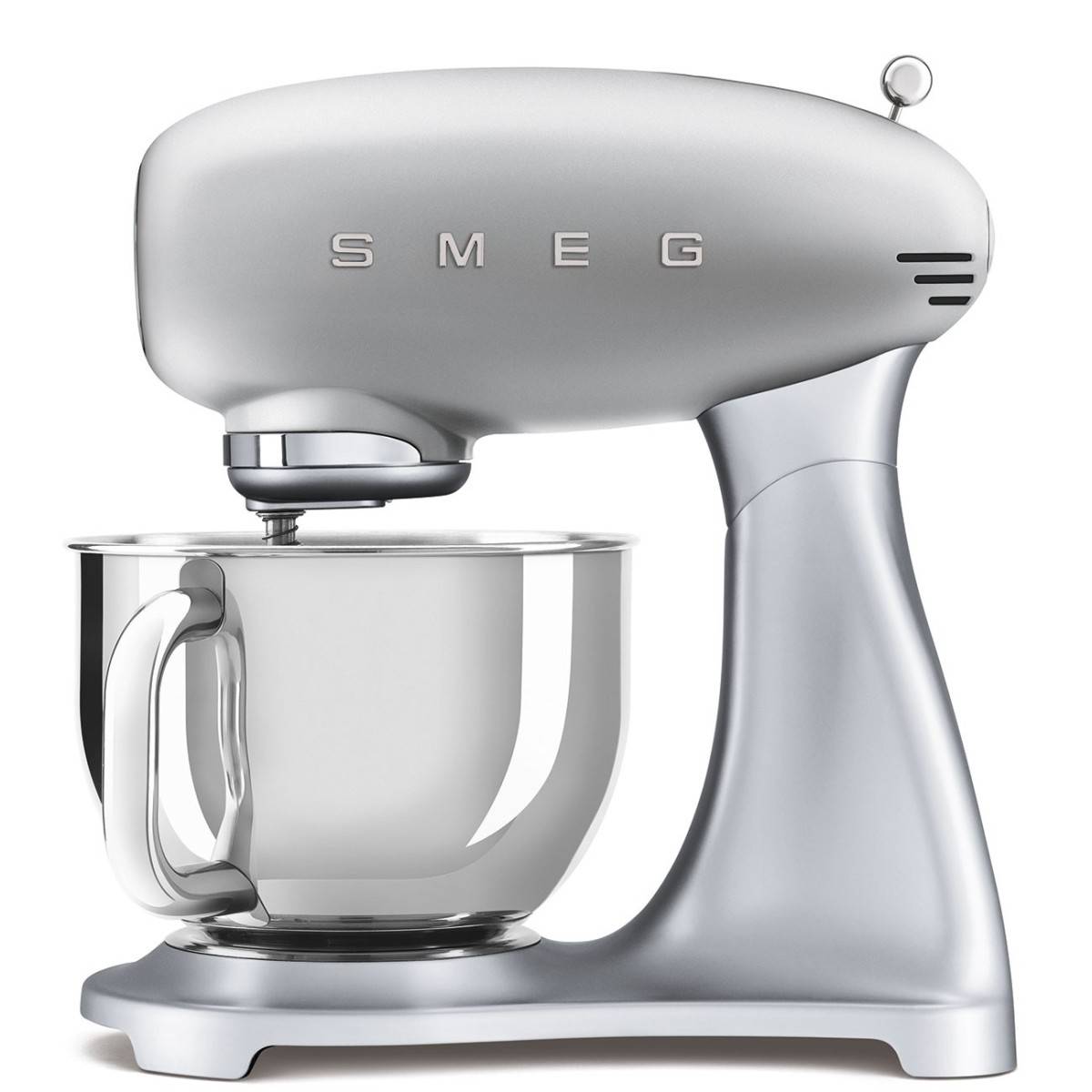 Robot patissier SMEG Gris métal 800W 4.8L 10 vitesses Accessoires inclus - Imagen 1