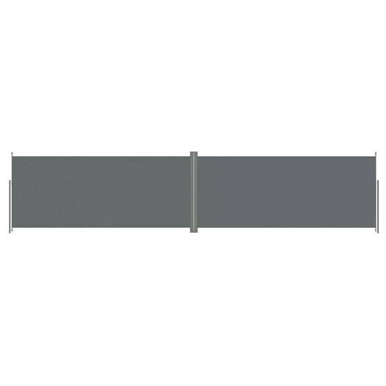 Helloshop26 - Auvent paravent store brise-vue latéral rétractable de patio jardin terrasse balcon protection visuelle écran 220 x 1000 cm anthracite - Imagen 1