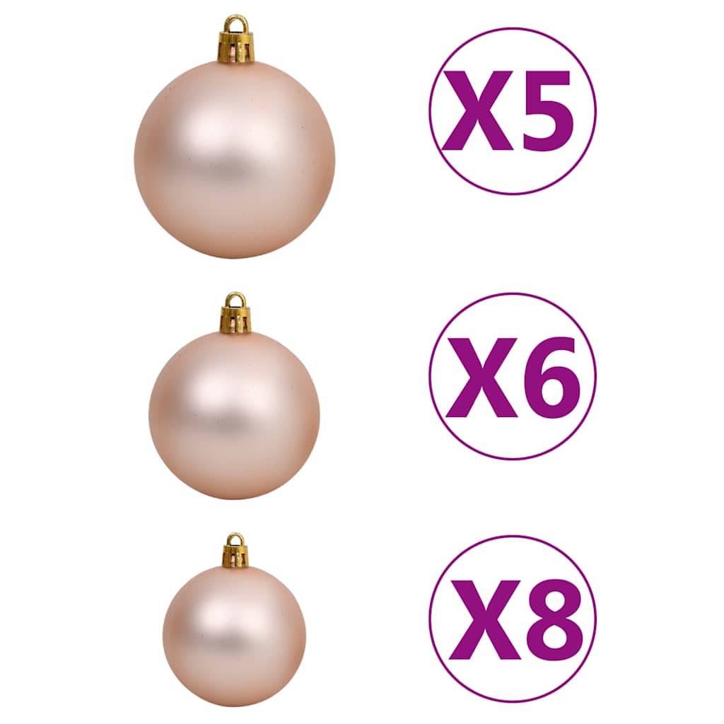 Vidaxl - Arbre de Noël artificiel pré-éclairé/boules pommes de pin 180cm vidaXL 3077614 - Image 6