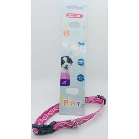 Zolux - Collier PUPPY PIXIE 13 mm 25 à 39 cm couleur rose pour chiots - Imagen 1