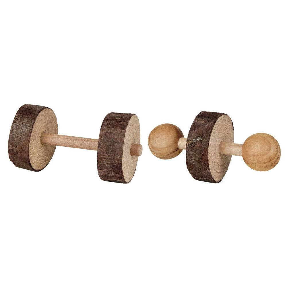 Trixie - Lot de 2 haltères en bois - Imagen 1