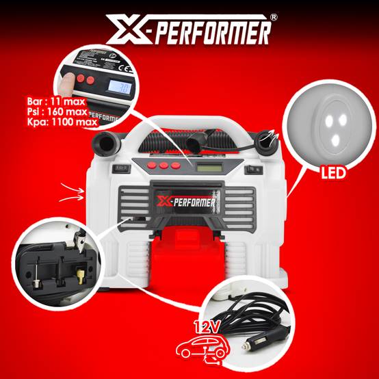 Gonfleur - dégonfleur sans fil 20V avec batterie 2Ah - X-Performer - Image 2