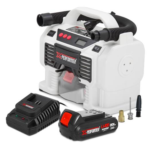 Gonfleur - dégonfleur sans fil 20V avec batterie 2Ah - X-Performer - Image 1