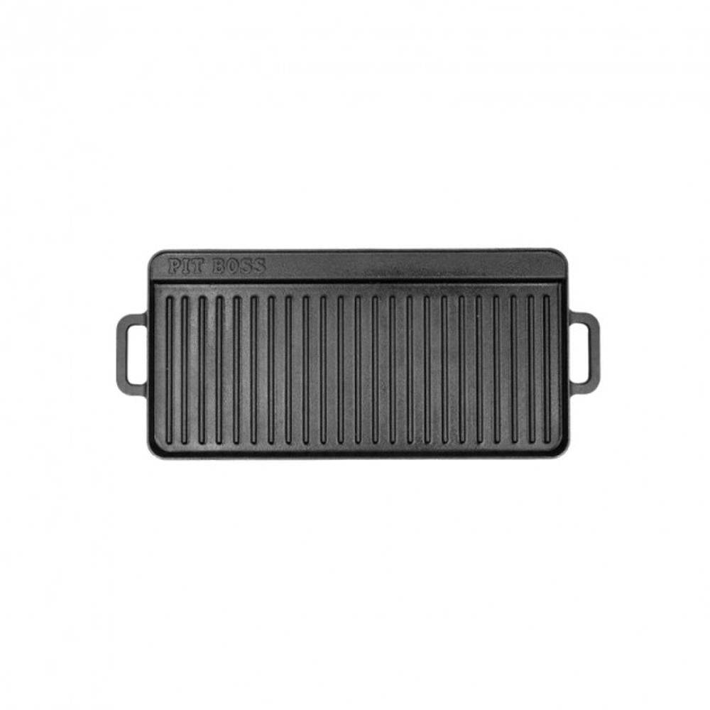 Pit Boss - Plaque de cuisson Pit Boss réversible 25 x 50 cm fonte - Imagen 1