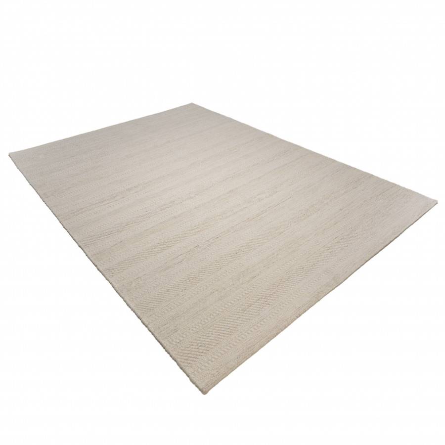 Macabane - CHARLES - Tapis rectangulaire 200x290cm laine texturée nuances de beige - Imagen 1
