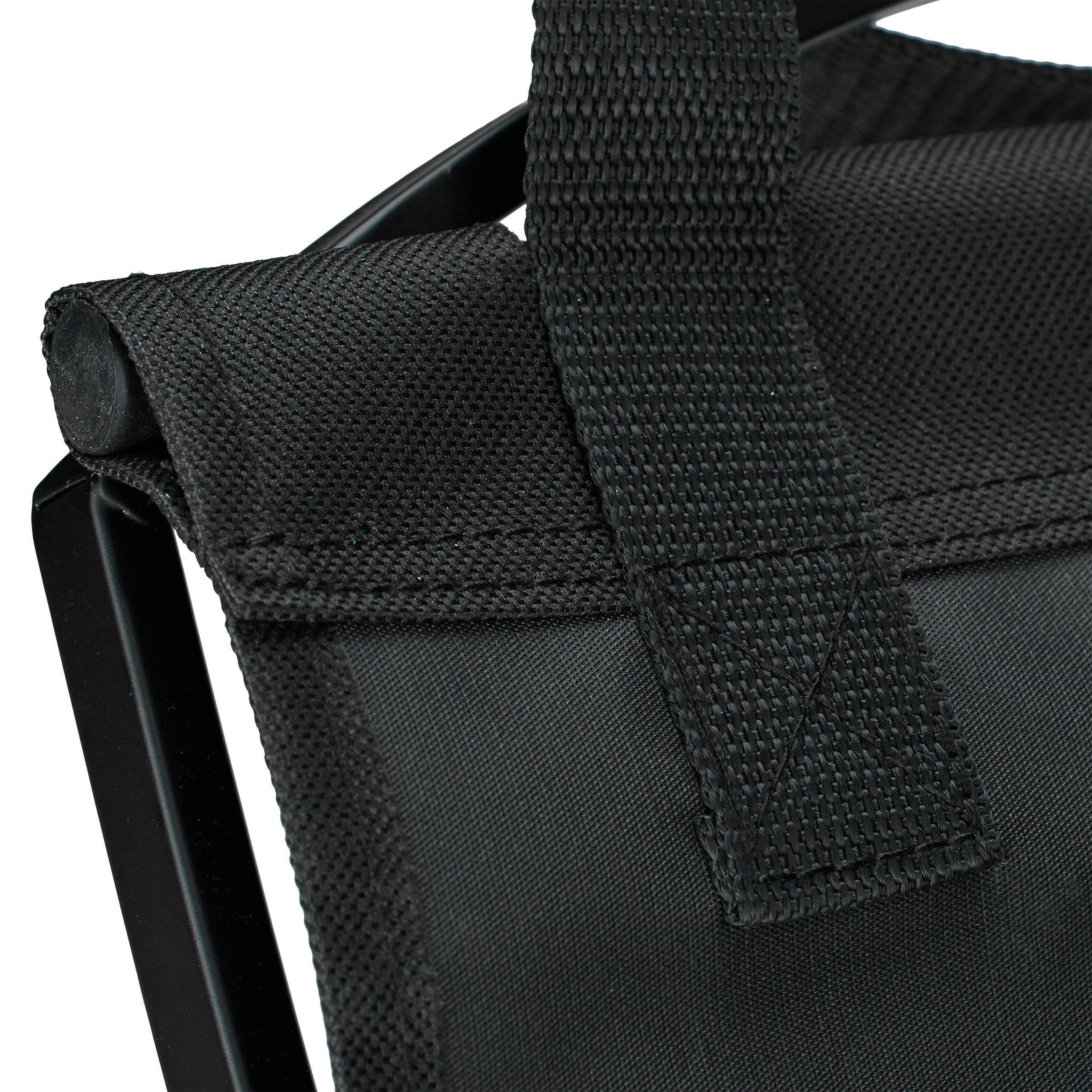 Helloshop26 - Panier à bûches bois pliable sac transport en acier porte journaux porte revues - Imagen 3