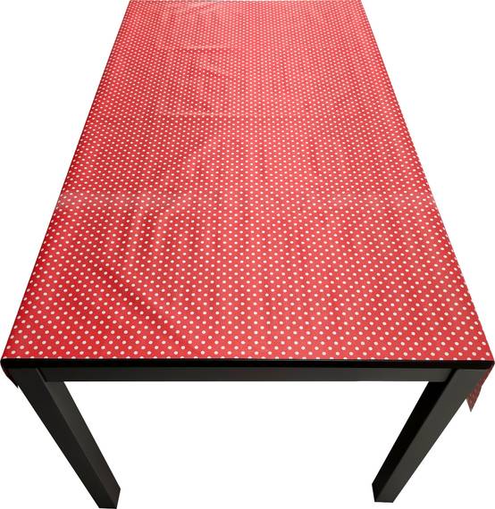 Nappe Composition PVC Base Polyester Anti-taches À Pois Taille 140X250 CM - Imagen 2