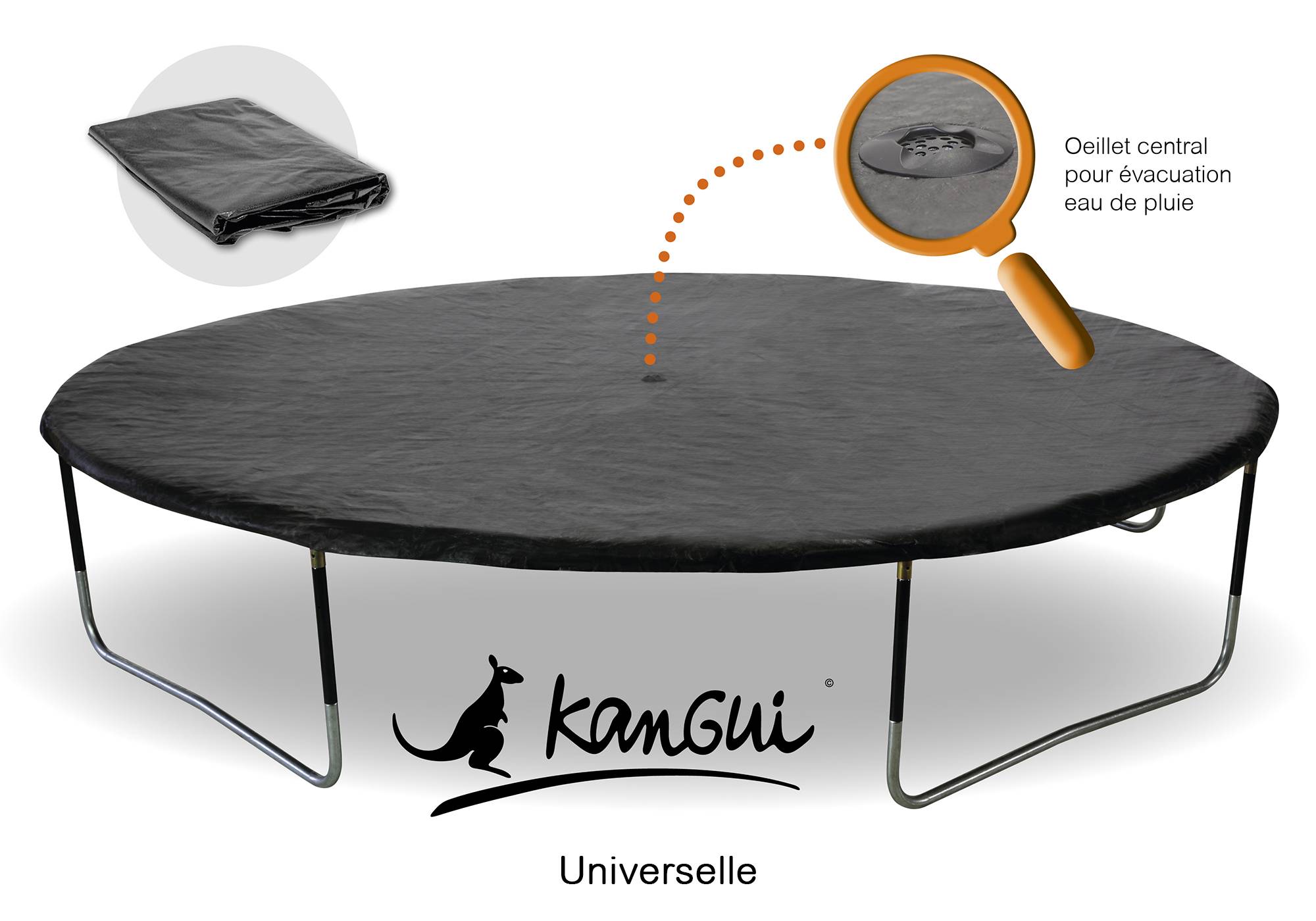 Kangui - Bâche trampoline Ø300 cm - compatible tous trampolines 300 cm Kangui - Image 1